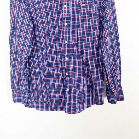Vineyard Vines Slim Fit Whale Mens Shirt Button Up Long Sleeve Cotton Size M - Picture 2 of 7